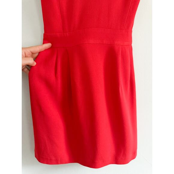 Sézane | Sezane | Robe Alya Dress in Coral/Red | Sz 36/4 - Picture 5 of 12